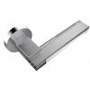 Clear Crystal and Satin Stainless Steel